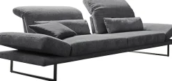 3C Candy 3-Sitzer »Mallow Designsofa mit Komfortfunktionen, modern und bequem,« Verstellbare Armlehne und Kopfteil, manuelle Sitztiefenverstellung