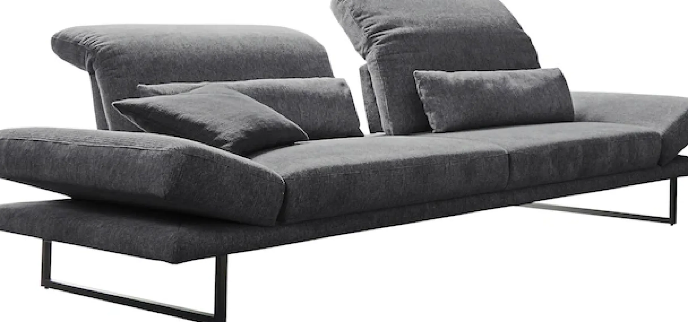 3C Candy 3-Sitzer »Mallow Designsofa mit Komfortfunktionen, modern und bequem,« Verstellbare Armlehne und Kopfteil, manuelle Sitztiefenverstellung