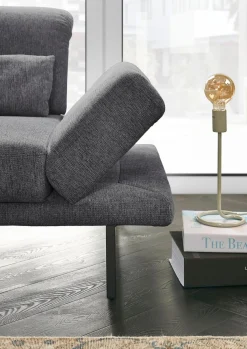 3C Candy 3-Sitzer »Mallow Designsofa mit Komfortfunktionen, modern und bequem,« Verstellbare Armlehne und Kopfteil, manuelle Sitztiefenverstellung