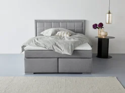 COLLECTION AB Boxbett »ATHENA, Polsterbett wahlweise mit Bettkasten, Strukturstoff-Bezug« Bonnell- oder Taschenfederkernmatratze H2,H3,H4, 140x200/180x200cm