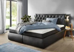 COLLECTION AB Boxspringbett inklusive Bettkasten, LED-Beleuchtung und Topper