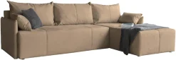 COLLECTION AB Ecksofa »CAB L-Form, B: 263 cm« Schlaffunktion, Bettkasten & 2 Zierkissen, Federkern
