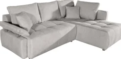 COLLECTION AB Ecksofa »Funtastic L-Form, B: 213 cm, Schlaffunktion, Bettkasten, auch in Cord« Armteilverstellung, Bonnellfederkern, frei stellbar