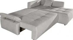 COLLECTION AB Ecksofa »Funtastic L-Form, B: 213 cm, Schlaffunktion, Bettkasten, auch in Cord« Armteilverstellung, Bonnellfederkern, frei stellbar