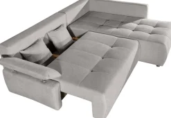 COLLECTION AB Ecksofa »Funtastic L-Form, B: 213 cm, Schlaffunktion, Bettkasten, auch in Cord« Armteilverstellung, Bonnellfederkern, frei stellbar