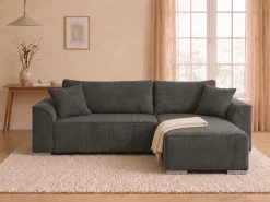 COLLECTION AB Ecksofa »Sara Ecke« Eckfsofa,Bettfunktion,Bettkasten,Bonnelfederkern,wahlweise mit Topper