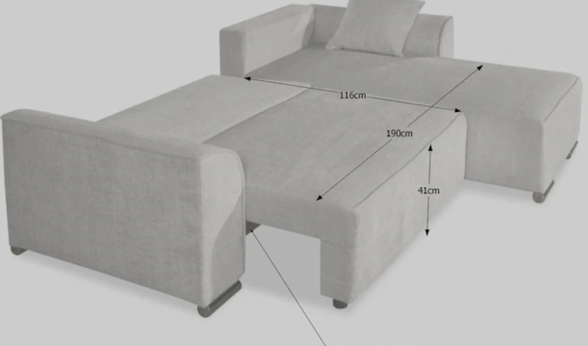 COLLECTION AB Ecksofa »Sara Ecke« Eckfsofa,Bettfunktion,Bettkasten,Bonnelfederkern,wahlweise mit Topper