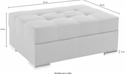 COLLECTION AB Polsterhocker »Josy, B: 97 cm« individuell zu kombinieren, Federkern