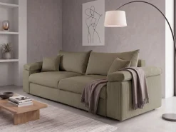 COLLECTION AB Schlafsofa »Mara, B: 249 cm, Liegefl. 139x195 cm« Dauer-Schlaffunktion, Bettkasten & Federkern, wahlweise mit Topper