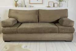 COLLECTION AB Schlafsofa »Tina, B: 200 cm, Liegefl. 146x200 cm« Schlaffunktion, Bettkasten & 2 Armlehnenkissen, Federkern