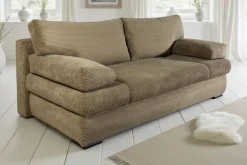 COLLECTION AB Schlafsofa »Tina, B: 200 cm, Liegefl. 146x200 cm« Schlaffunktion, Bettkasten & 2 Armlehnenkissen, Federkern