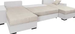 COLLECTION AB Wohnlandschaft »Josy XL U-Form, B: 313 cm in Cord, Cord-Mix« Schlaffunktion, Bettkasten & 2 Zierkissen, Federkern