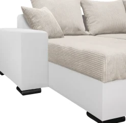 COLLECTION AB Wohnlandschaft »Josy XL U-Form, B: 313 cm in Cord, Cord-Mix« Schlaffunktion, Bettkasten & 2 Zierkissen, Federkern