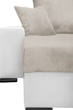 COLLECTION AB Wohnlandschaft »Josy XL U-Form, B: 313 cm in Cord, Cord-Mix« Schlaffunktion, Bettkasten & 2 Zierkissen, Federkern