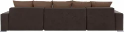 COLLECTION AB Wohnlandschaft »Josy XXL U-Form, B: 333 cm, mit 2 Recamieren 77 & 97 cm« Schlaffunktion, Bettkasten & 2 Zierkissen, Federkern