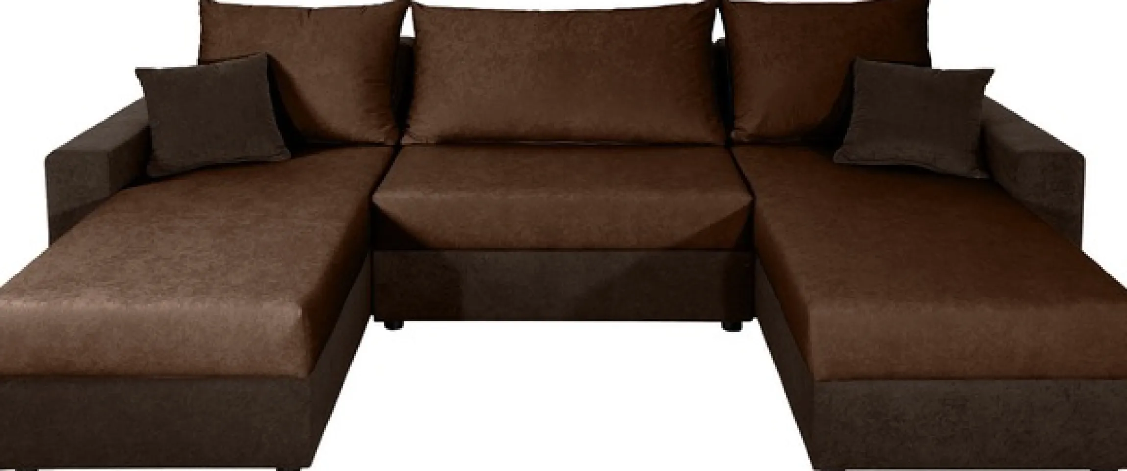 COLLECTION AB Wohnlandschaft »Pico U-Form, B: 252 cm« Schlaffunktion, Bettkasten & 2 Zierkissen
