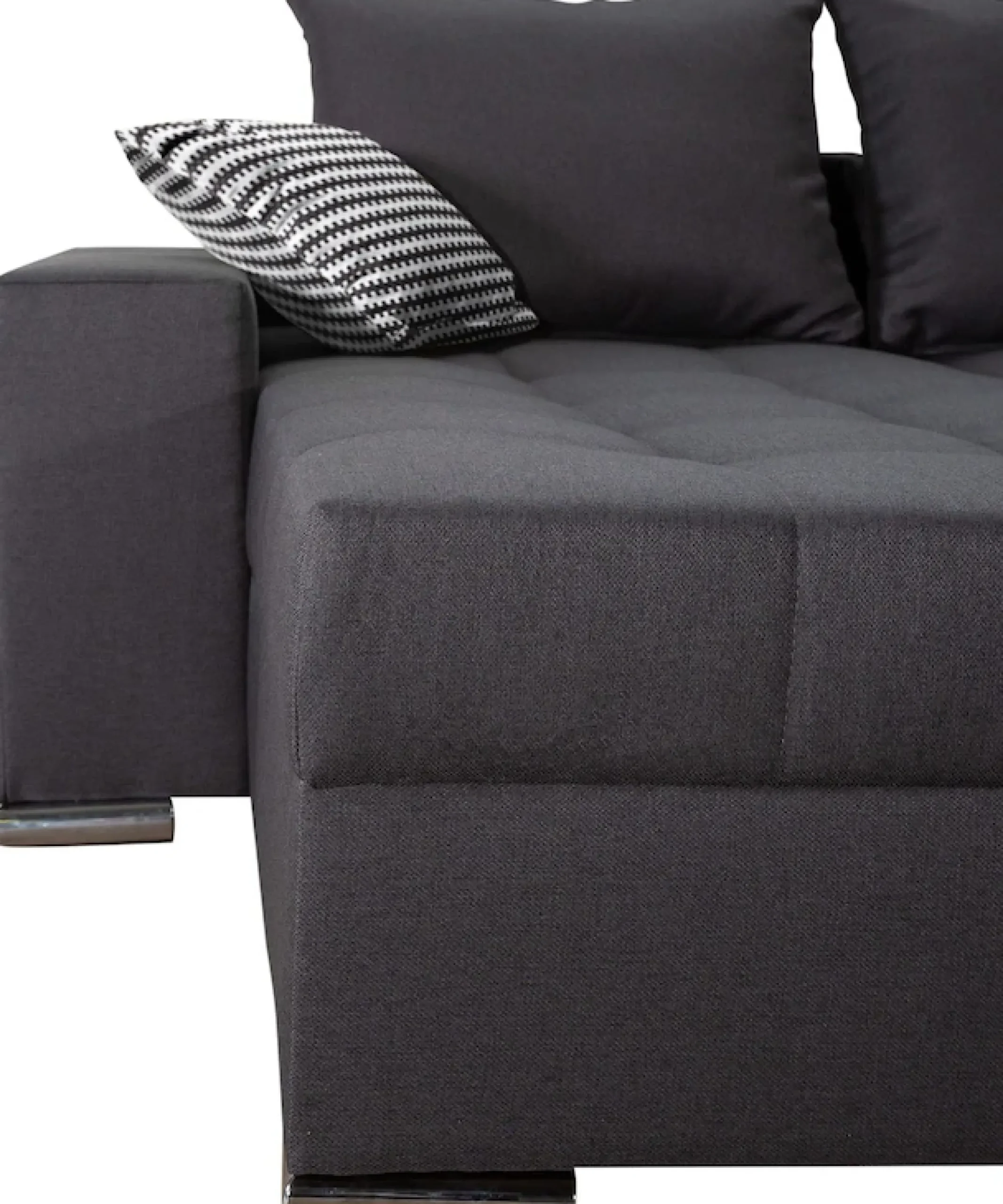 COLLECTION AB Wohnlandschaft »Josy XL U-Form, Breite: 313 cm« Schlaffunktion, Bettkasten & 2 Zierkissen, Federkern