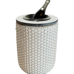 COOTAB Cooler Table Beistelltisch »4-in-1 Loungetisch mit Edelstahl-Kühler London 50 cm« 1 Stk. tlg. Wetterfest, Pflegeleicht, Hitzebeständig, Verstellbare Füße