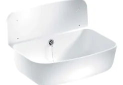 CORNAT Waschbecken Wandausgussbecken mit Überlauf, Breite 49,5 cm