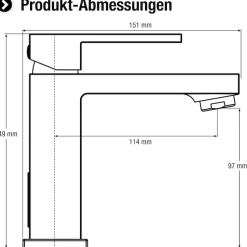 CORNAT Waschtischarmatur
