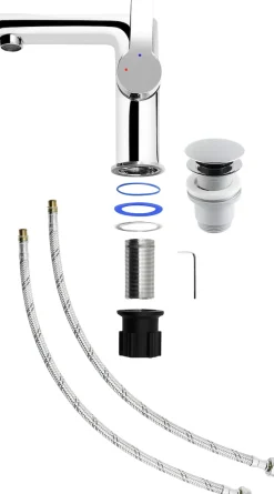 CORNAT Waschtischarmatur »Semme« HD, Messing, verchromt
