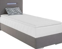COTTA Boxbett »Lighstar« inklusive LED-Beleuchtung, Topper, Bettkasten und Zierkissen