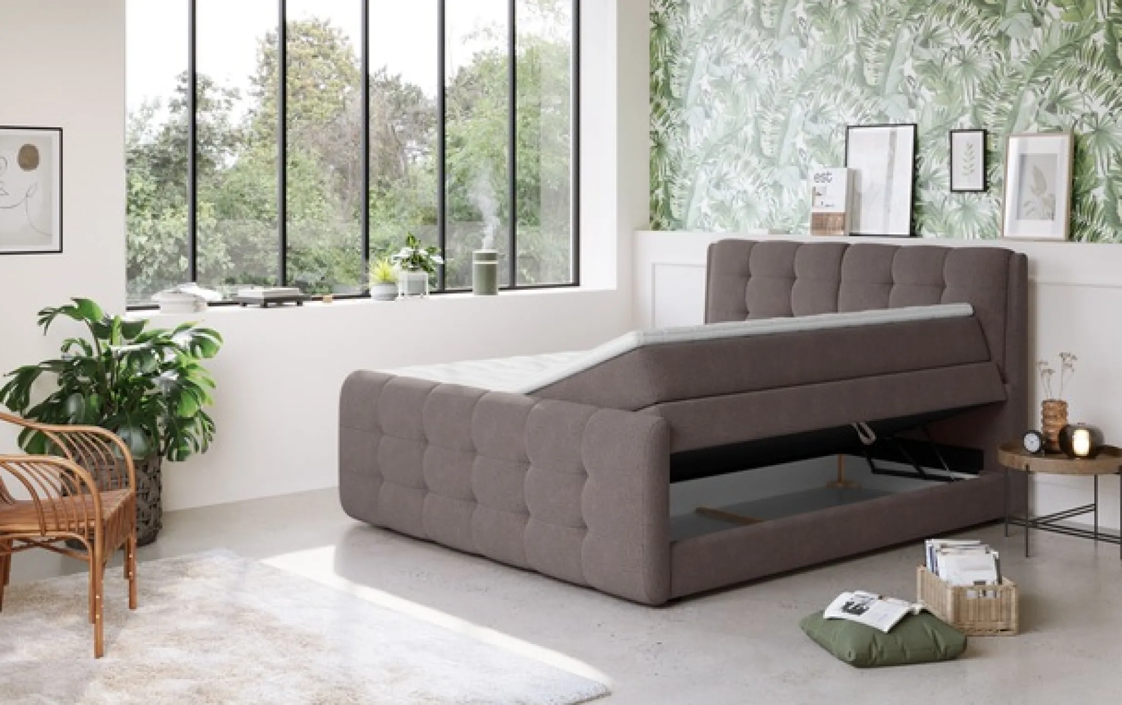COTTA Boxspringbett »Fort mit Bettkasten, inkl. Topper« erhältlich in verschiedenen Breiten (160cm, 180cm & 200cm)