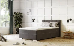 COTTA Boxspringbett »Simba in verschiedenen Farben und Breiten erhältlich, ohne Matratze« im Bezugsstoff: Karo