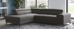 COTTA Ecksofa »Aura L-Form, B: 260 cm, inkl. Schlaffunktion, 3 verstellbare« mit Schlaffunktion, Bettkasten & Kopfteilverstellung