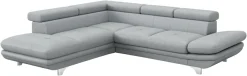 COTTA Ecksofa »Enterprise L-Form, B: 277 cm x L: 238 cm, bequeme Wellenunterfederung« Arm- & Kopfteilverstellung, optional Schlaffunktion