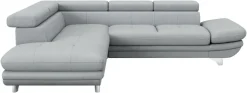 COTTA Ecksofa »Enterprise L-Form, B: 277 cm x L: 238 cm, bequeme Wellenunterfederung« Arm- & Kopfteilverstellung, optional Schlaffunktion