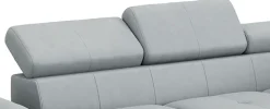 COTTA Ecksofa »Enterprise L-Form, B: 277 cm x L: 238 cm, bequeme Wellenunterfederung« Arm- & Kopfteilverstellung, optional Schlaffunktion