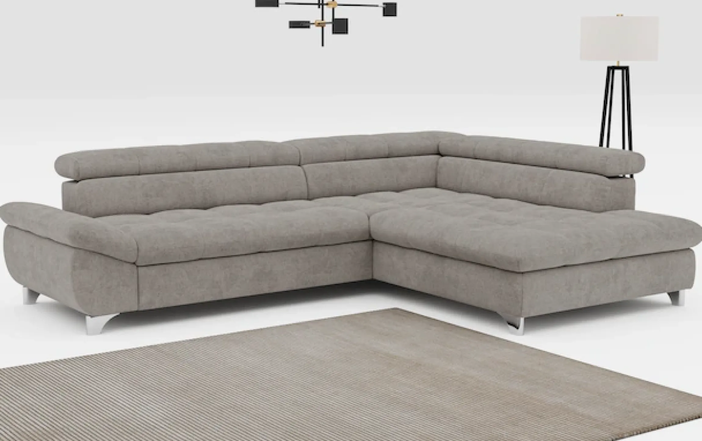 COTTA Ecksofa »Gemini L-Form, B: 312 cm« mit Kopfteilverstellung, optional Schlaffunktion