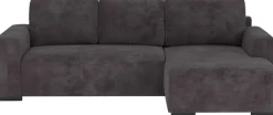 COTTA Ecksofa »Giro L-Form,B: 252 cm, abgerundete Kanten, bequeme Wellenunterfederung« +PUR Schaum, opt. Schlaffunktion + Bettkasten,LF 202x128cm Trendstoffe