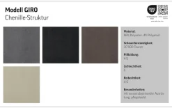 COTTA Ecksofa »Giro L-Form,B: 252 cm, abgerundete Kanten, bequeme Wellenunterfederung« +PUR Schaum, opt. Schlaffunktion + Bettkasten,LF 202x128cm Trendstoffe
