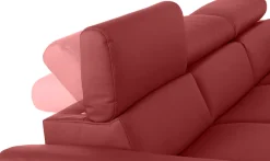 COTTA Ecksofa »Komaris L-Form,B:244cm, inkl. Kopfteilverstellung, Wellenunterfederung« optional mit Schlaffunktion und Bettkasten, plus opt.LED Beleuchtung