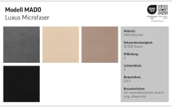 COTTA Ecksofa »Mado, Breite 260 cm« verschiedene Sofas individuell kombinierbar
