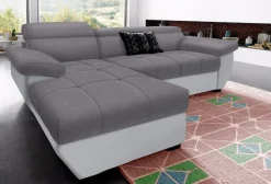 COTTA Ecksofa »Speedway L-Form« mit Kopfteilverstellung, wahlweise mit Schlaffunktion & Bettkasten