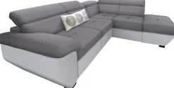 COTTA Ecksofa »Speedway L-Form, B: 262cm, moderne Couch, bequeme Wellenunterfederung,« Kopfteilverstellung, optional Schlaffunktion & Bettkasten