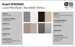 COTTA Ecksofa »Speedway L-Form, B: 262cm, moderne Couch, bequeme Wellenunterfederung,« Kopfteilverstellung, optional Schlaffunktion & Bettkasten