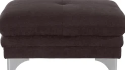 COTTA Polstergarnitur »Enterprise« Set,Set bestehend aus: 2-Sitzer mit Kopfteilverstellung & Hocker