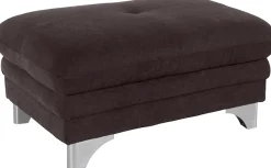 COTTA Polstergarnitur »Enterprise« Set,Set bestehend aus: 2-Sitzer mit Kopfteilverstellung & Hocker