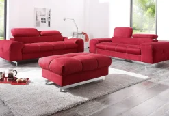 COTTA 2-Sitzer »Chef« Big-Sofa mit Kopfteilverstellung, edle Metallkufen