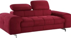COTTA 2-Sitzer »Chef« Big-Sofa mit Kopfteilverstellung, edle Metallkufen