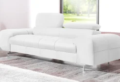COTTA 2-Sitzer »Chef« Big-Sofa mit Kopfteilverstellung, edle Metallkufen