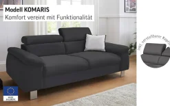 COTTA 3-Sitzer »Komaris, B: 193 cm« mit Kopfteilverstellung