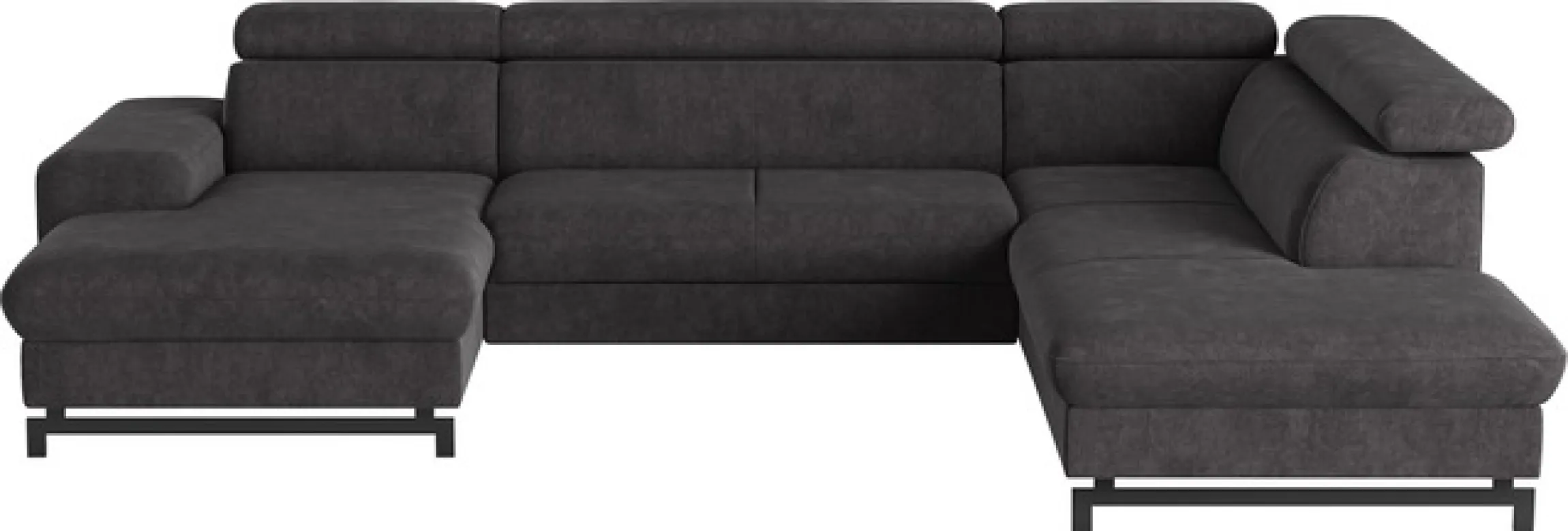 COTTA Wohnlandschaft »Emma U-Form, B: 328 cm« mit Kopfteilverstellung, optional Schlaffunktion & Bettkasten