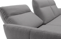 Creation BY ROLF BENZ Ecksofa »CR.460 Design-Sofa, verstellbare Rückenlehne, L-Form« Sockel in Eiche, Winkelfüße in Umbragrau, Breite 318 cm