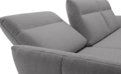 Creation BY ROLF BENZ Ecksofa »CR.460 Design-Sofa, verstellbare Rückenlehne, L-Form« Sockel in Eiche, Winkelfüße in Umbragrau, Breite 318 cm