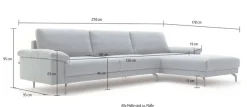 Creation BY ROLF BENZ Ecksofa »CR.450 elegantes Designsofa mit hohem Sitzkomfort«